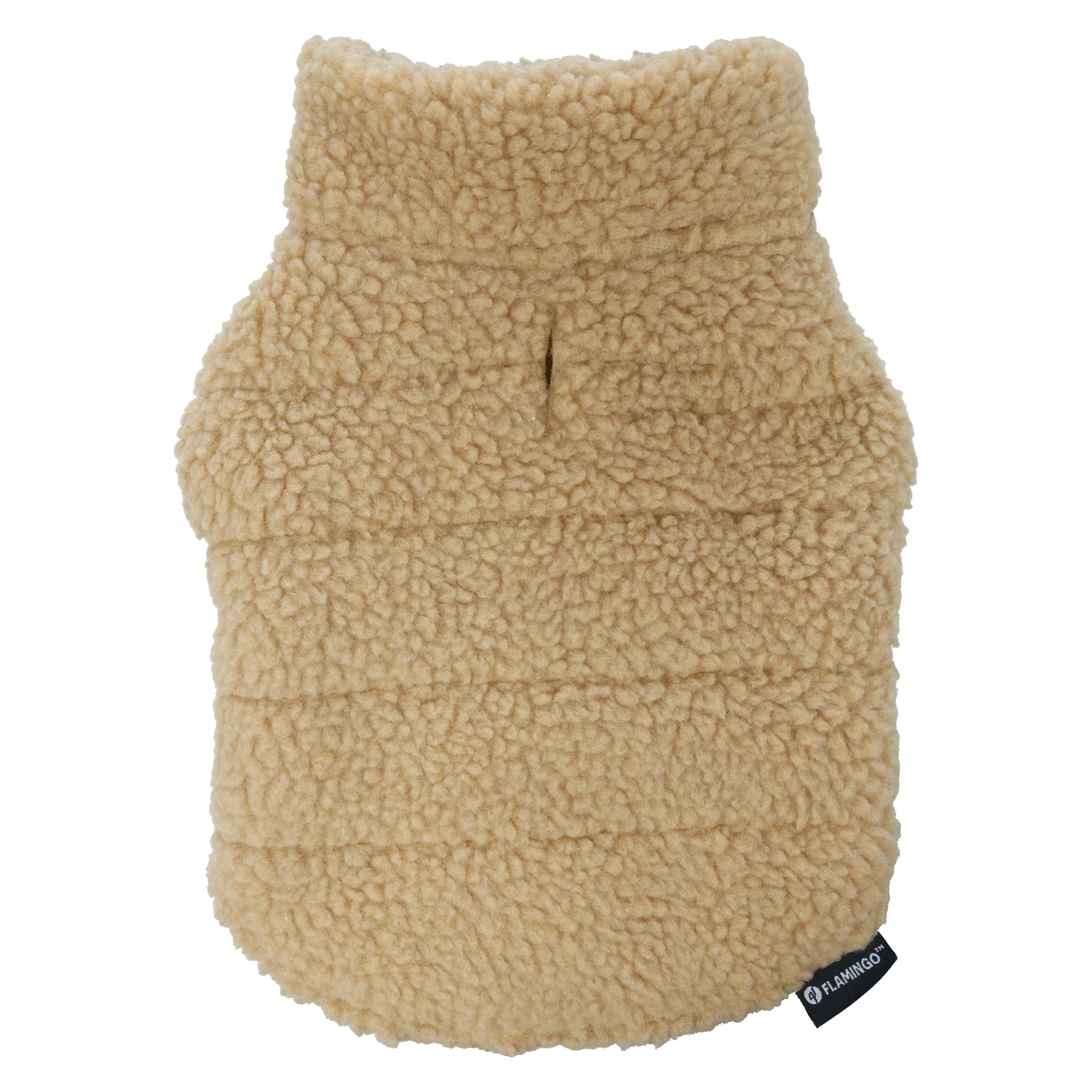 Flamingo Nado hundejakke beige 25 cm - varm hundefrakke med fleece